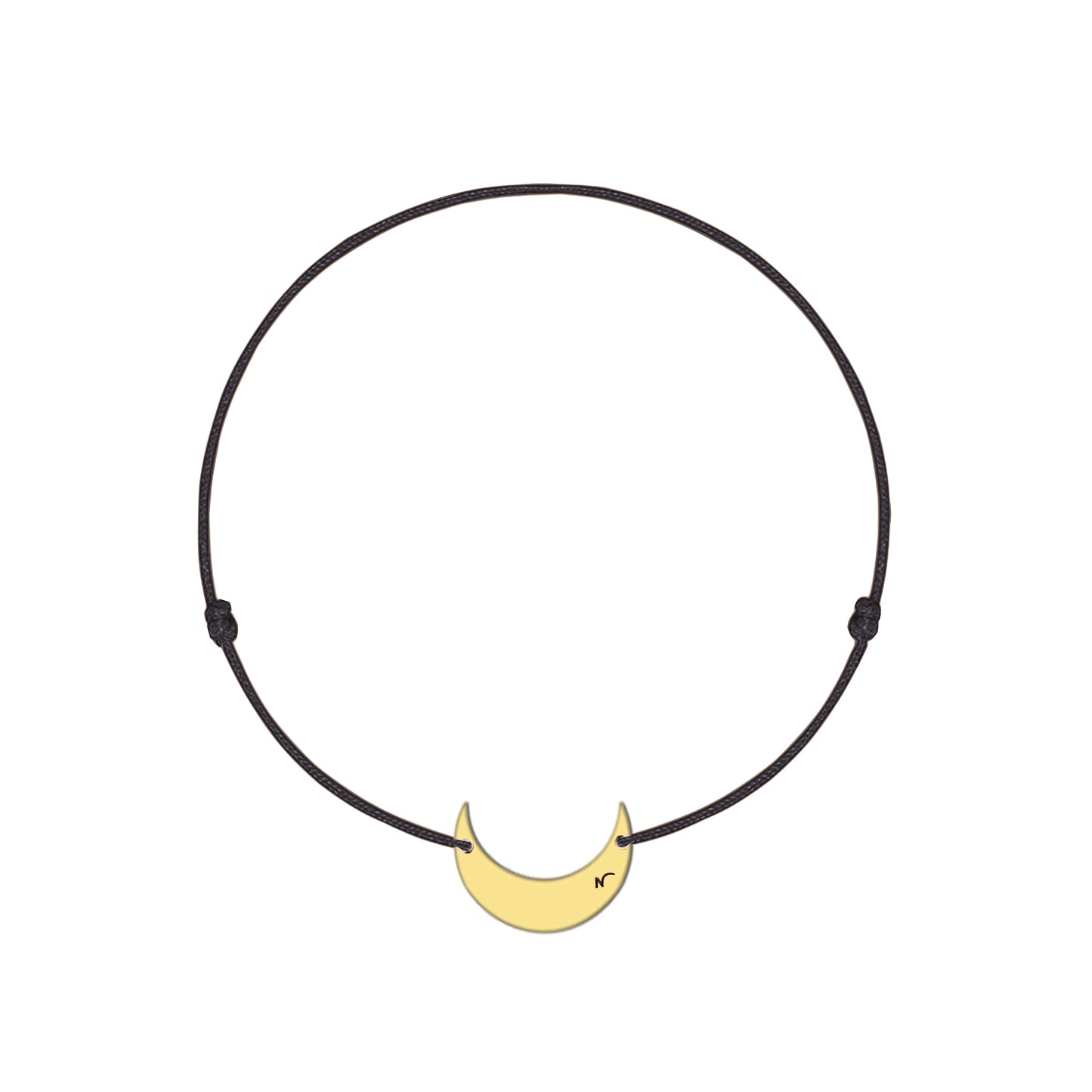 gold Moon charm bracelet by Negru Jewelry