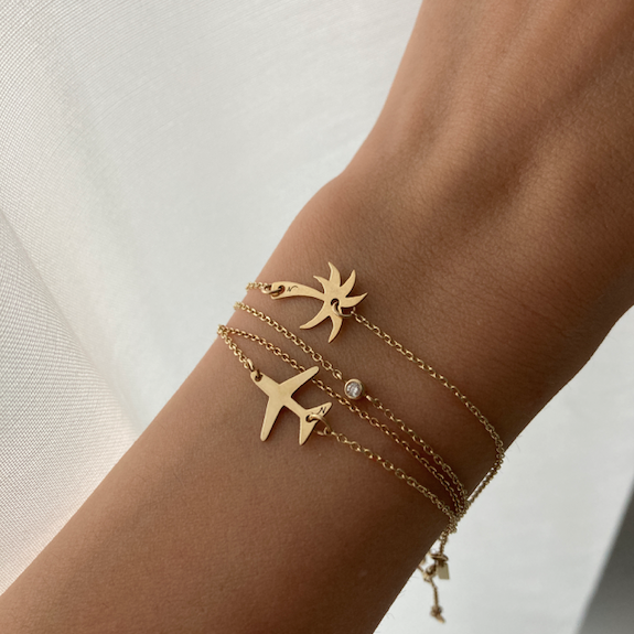 Gift for Sister & Bridesmaid - Pearl Love Link Bracelet - Silver & Gol –  Honey Willow - handmade jewellery