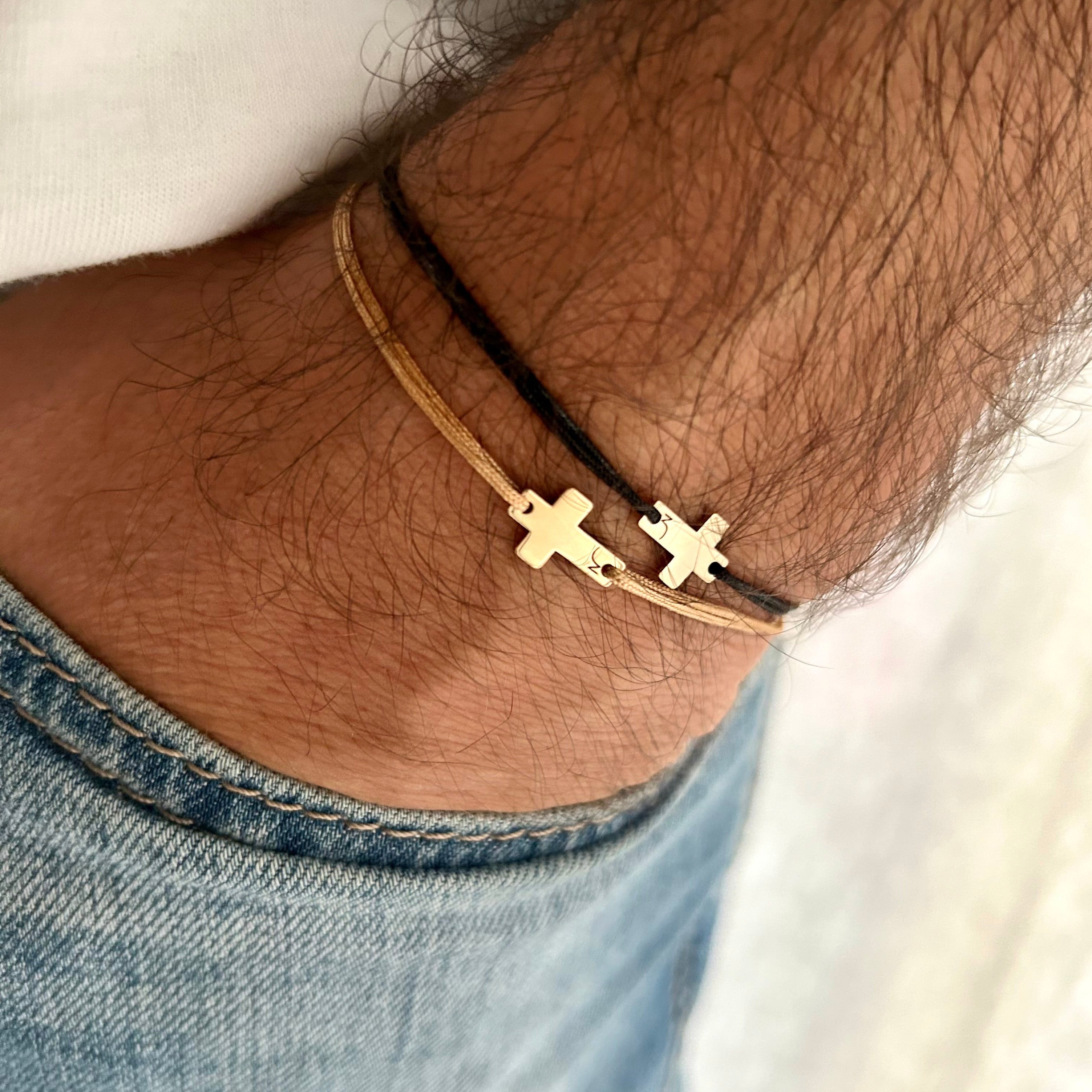 Gold Filled Sideways Cross Bracelet – Be Monogrammed