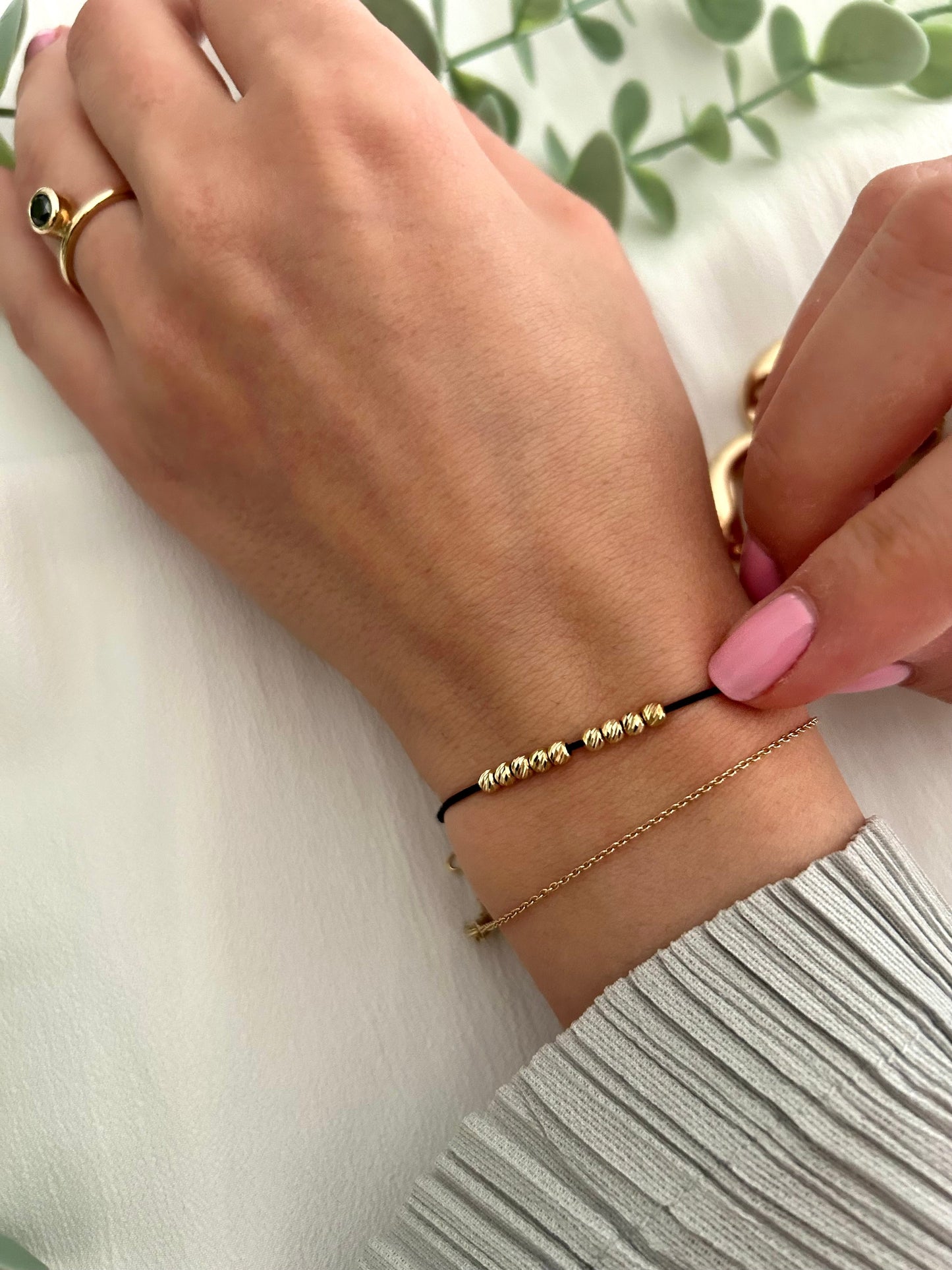 gold beaded stacking bracelets,14k Gold BEADS, Minimalist Wish Bracelet, Dainty Friendship Bracelet, Anniversary Gift for Her, Stacking Bracelet, waterproof bracelet, mothers day gift,gold beaded bracelet, 10th anniversary gift, surfer bracelet