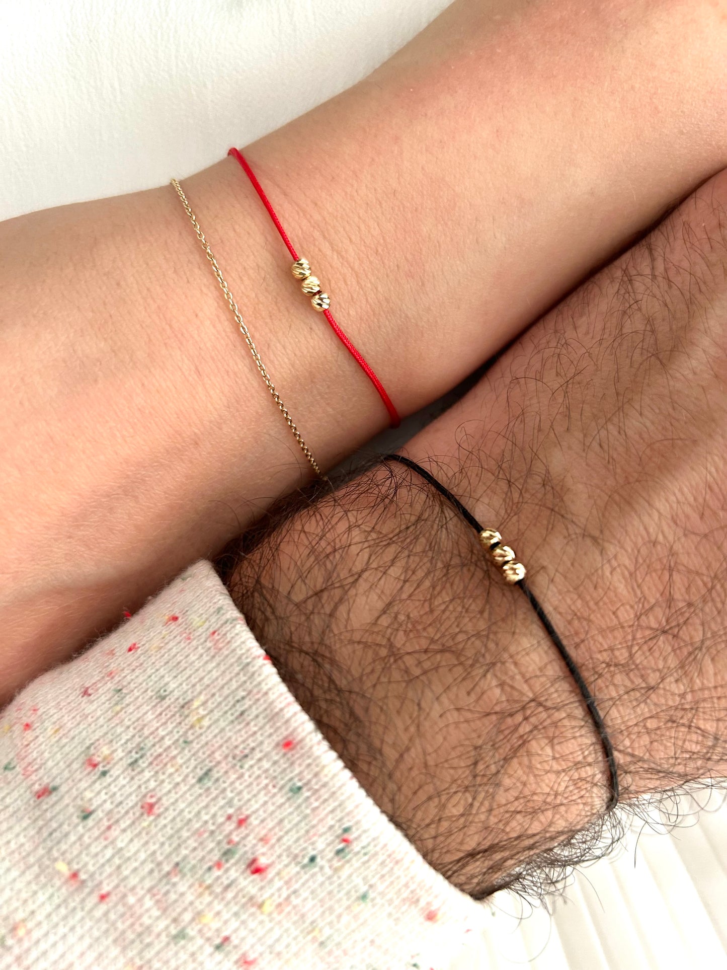 Lucky 3 - Couples Matching Bracelets Set