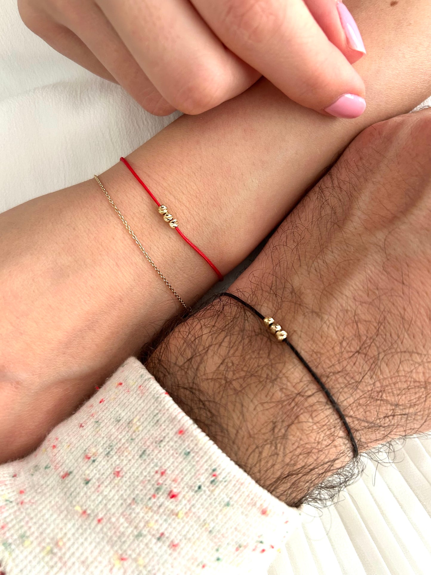 Lucky 3 - Couples Matching Bracelets Set