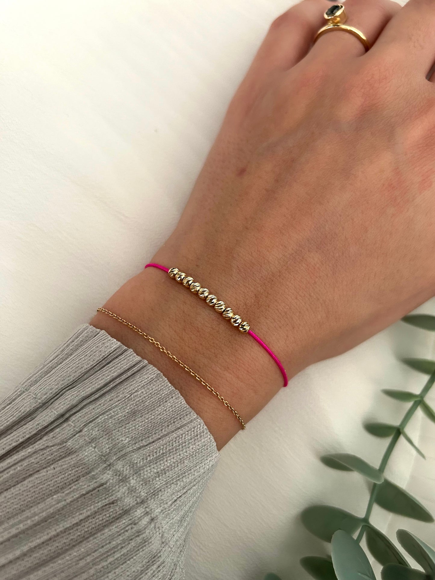 gold beaded stacking bracelets,14k Gold BEADS, Minimalist Wish Bracelet, Dainty Friendship Bracelet, Anniversary Gift for Her, Stacking Bracelet, waterproof bracelet, mothers day gift,gold beaded bracelet, 10th anniversary gift, surfer bracelet