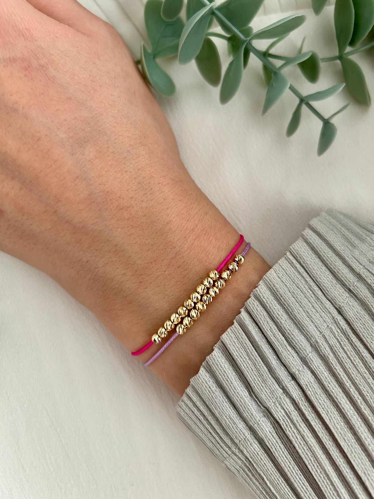 gold beaded stacking bracelets,14k Gold BEADS, Minimalist Wish Bracelet, Dainty Friendship Bracelet, Anniversary Gift for Her, Stacking Bracelet, waterproof bracelet, mothers day gift,gold beaded bracelet, 10th anniversary gift, surfer bracelet